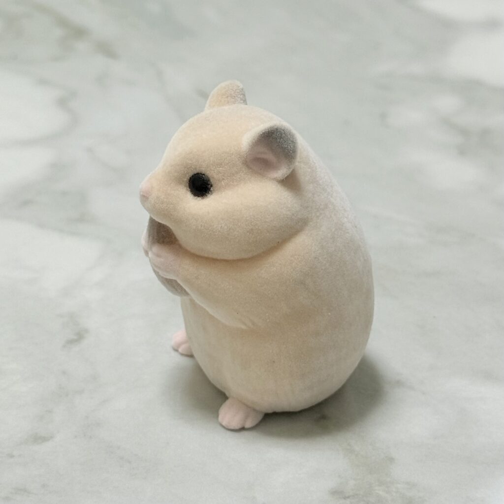 もふもふ・てのりフレンズ2。ハムスターフィギュアのサイド